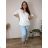 Blúzka elegantná 3/4 dlhý rukáv dámska nadrozmer LUISA (54/56/58 ONE SIZE) TALIANSKA MÓDA IM426029