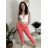 Nohavice strečové dlhé dámske PANTALONE  (S/M/L ONE SIZE) IMPOZ25LV-6318/DUR fuchsiová S/M/L