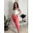 Nohavice strečové dlhé dámske PANTALONE  (S/M/L ONE SIZE) IMPOZ25LV-6318/DUR fuchsiová S/M/L