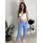 Nohavice strečové dlhé dámske PANTALONE  (S/M/L ONE SIZE) IMPOZ25LV-6318/DUR fuchsiová S/M/L