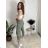 Nohavice strecové dlhé dámske (S/M/L ONE SIZE) TALIANSKA MÓDA IMPLI248115/DUR světle zelená S/M/L