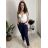 Nohavice strečové dámske  LINDA (S/M/L ONE SIZE) TALIANSKA MÓDA IM4251163