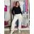Tepláky/Kalhoty elegantné oversize dlhé dámske (S/M/L ONE SIZE) TALIANSKA MÓDA IMD26003