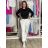 Tepláky/Kalhoty elegantné oversize dlhé dámske (S/M/L ONE SIZE) TALIANSKA MÓDA IMD26003