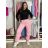 Tepláky/Kalhoty elegantné oversize dlhé dámske (S/M/L ONE SIZE) TALIANSKA MÓDA IMD26003