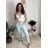 Nohavice strečové dámske  LINDA (S/M/L ONE SIZE) TALIANSKA MÓDA IM4251163/DUR khaki S/M/L