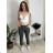 Nohavice strečové dámske  LINDA (S/M/L ONE SIZE) TALIANSKA MÓDA IM4251163/DUR khaki S/M/L