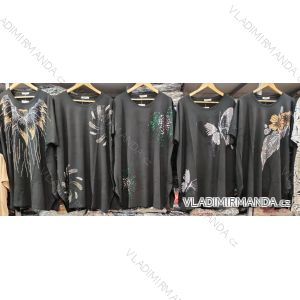 Šaty letné krátky rukáv dámske nadrozmer (42/44/46 ONE SIZE) TURECKÁ MÓDA TM926001