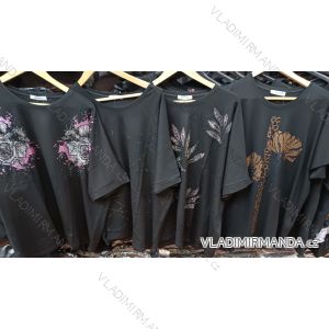 Šaty letné krátky rukáv dámske nadrozmer (42/44/46 ONE SIZE) TURECKÁ MÓDA TM926002