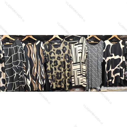 Šaty letné krátky rukáv dámske nadrozmer (42/44/46 ONE SIZE) TURECKÁ MÓDA TM926007