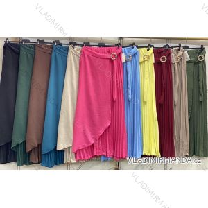 Sukňa dlhá skladaná dámska nadrozmer (42/44/46 ONE SIZE) TALIANSKA MÓDA IMC26097