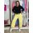 Nohavice outdoorové s opaskom dámske LOLA (S/M/L ONE SIZE) TALIANSKA MÓDA IM426056/DUR S/M/L žlutá
