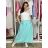 Sukňa dlhá dámska MAJA (S/M/L ONE SIZE) TALIANSKA MÓDA IMD26034/DU S/M/L svetlo modrá