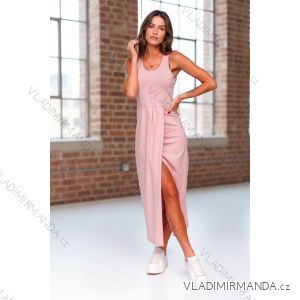 Šaty voľnočasové bez rukávov dámske (S/M/L ONE SIZE) TALIANSKA MÓDA IMD26048