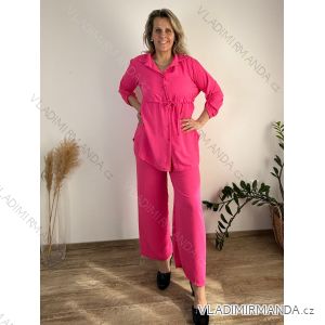 Komplet tunika 3/4rukáv a kalhoty dámsky (M/L/XL ONE SIZE) TALIANSKÁ MÓDA IMWHA260001/DUR