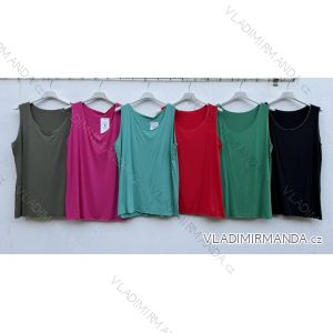 Tričko letné bez rukávu dámske (S/M/L ONE SIZE) TALIANSKA MÓDA IMD26049