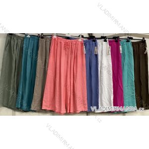 Nohavice letné dámske nadrozmer (44/46/48 ONE SIZE) TALIANSKA MÓDA IMC26106