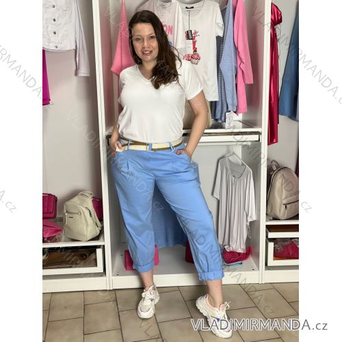 Nohavice outdoorové s opaskom dámske SARA (S/M/L ONE SIZE) TALIANSKA MÓDA IM4261116