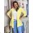 Cardigan 3/4 dlhý rukáv dámsky JANET (S/M/L ONE SIZE) TALIANSKA MÓDA IMD26041/DU S/M/L růžová světlá