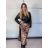 Bunda koženková dlhý rukáv dámska (S/M/L ONE SIZE) TALIANSKA MÓDA IMPLU254475