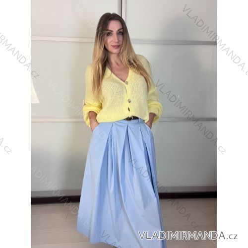 Sveter oversize pletený na gombíky dlhý rukáv dámsky (M/L/XL ONE SIZE) INDICKÁ MÓDA IMWKA252700