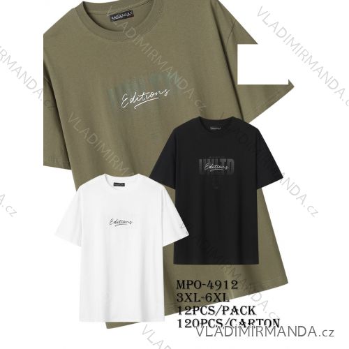 Tričko krátky rukáv pánske nadrozmer (3XL-6XL) GLO-STORY GLO25MPO-4912