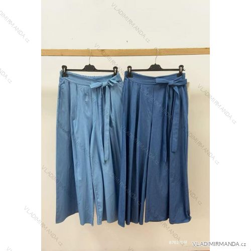 Nohavice dlhé letné riflové dámske (S/M/L ONE SIZE) TALIANSKA MÓDA IMC26125