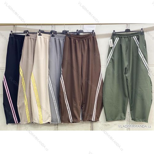 Nohavice voľnočasové dámske nadrozmer (44/46/48 ONE SIZE) TALIANSKA MÓDA IMC26126