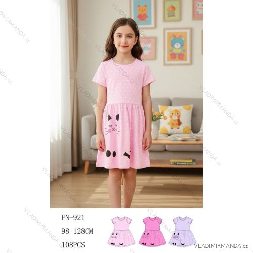 Šaty letné krátky rukáv detské dievčenské (98-128) SEZON SEZ26FN-921