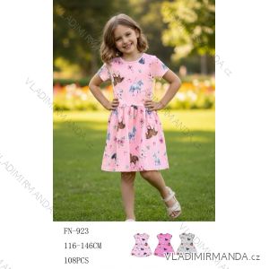 Šaty letné krátky rukáv detské až dorast dievčenské (116-146) SEZON SEZ26FN-923