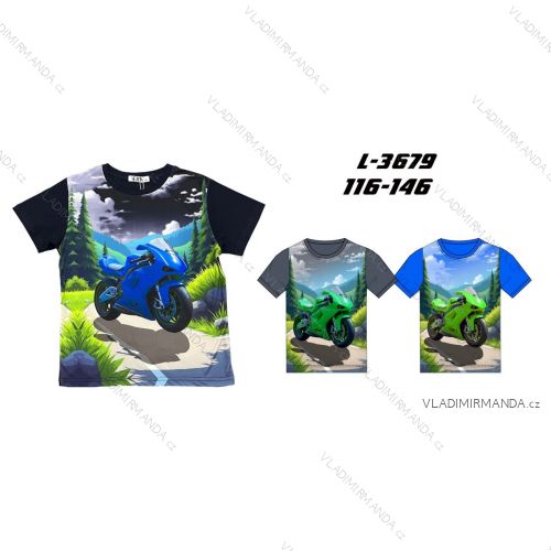 Tričko krátky rukáv detské až dorast chlapčenské (116-146) SEZON SEZ26L-3679