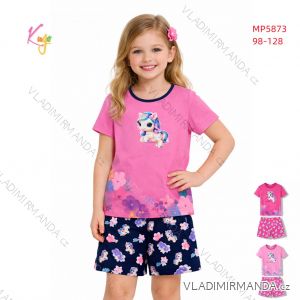 Pyžamo krátke detské dievčenské (98-128) KUGO MP5873