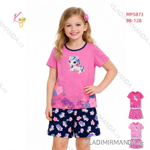 Pyžamo krátke detské dievčenské (98-128) KUGO MP5873