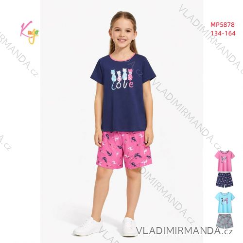 Pyžamo krátke dorast dievčenské (134-164) KUGO MP5878