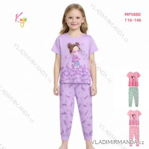 Pyžamo dlhé detské až dorast dievčenské (116-146) KUGO MP5880