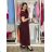 Šaty dlhé letné krátky rukáv dámske (S/M/L ONE SIZE) TALIANSKA MÓDA IM425MARIA-M/DU -   čierna -   S/M/L