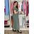 Šaty dlhé letné krátky rukáv dámske (S/M/L ONE SIZE) TALIANSKA MÓDA IM425MARIA-M/DU -   čierna -   S/M/L