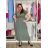 Šaty dlhé letné krátky rukáv dámske (S/M/L ONE SIZE) TALIANSKA MÓDA IM425MARIA-M/DU -   čierna -   S/M/L