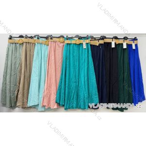 Sukňa dlhá s opaskom dámska nadrozmer (48/50/52 ONE SIZE) TALIANSKA MÓDA IM426122