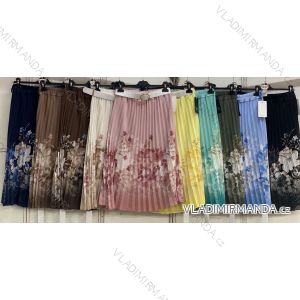 Sukňa dlhá skladaná s opaskom dámska (S/M/L ONE SIZE) TALIANSKA MÓDA IMC26135