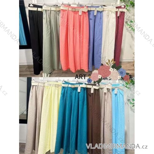 Sukňa dlhá s opaskom dámska (S/M/L ONE SIZE) TALIANSKA MÓDA IMC26136