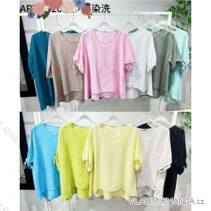 Halenka 3/4 rukávem dámske nadrozmer (46/48/50 ONE SIZE) TALIANSKA MÓDA IMC26144