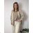 Sako elegantný dlhý rukáv dámske nadrozmer CHRISTIE  (42/44/46 ONE SIZE) TALIANSKA MÓDA IM426039