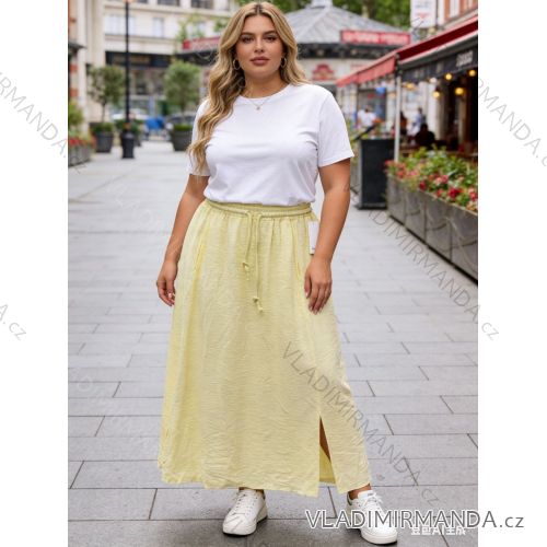 Sukňa dlhá dámska nadrozmer (44/46/48 ONE SIZE) TALIANSKA MÓDA IM426125