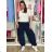 Nohavice aladinky harémky dlhé dámske (M/L ONE SIZE) TALIANSKA MÓDA IMD22212/DUR černá