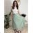 Sukňa s páskem dlhá dámska WENDY (S/M/L ONE SIZE) TALIANSKA MÓDA IMWHA26001/DUR S/M/L ružová