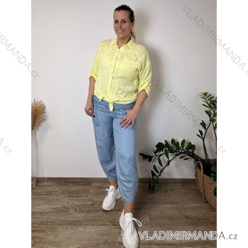 Nohavice dlhé letné dámske TARA (S/M/L ONE SIZE) TALIANSKA MÓDA IMSM260001