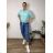 Nohavice dlhé letné dámske TARA (S/M/L ONE SIZE) TALIANSKA MÓDA IMSM260001/DUR S/M/L svetlo modrá
