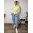 Nohavice dlhé letné dámske TARA (S/M/L ONE SIZE) TALIANSKA MÓDA IMSM260001/DUR S/M/L svetlo modrá