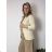 Sako tenké jarný dlhý rukáv dámske (S/M/L ONE SIZE) TALIANSKA MÓDA IMD24025/DUR tm. hnědá S/M/L